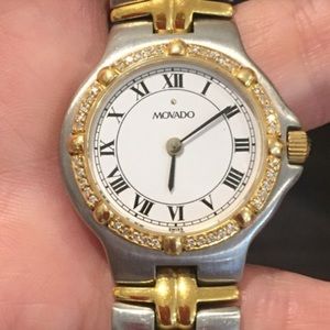 💎💎💎Women's movado two toned diamond watch💎💎💎